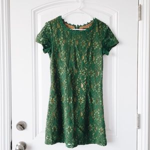 🌼 Green lace mini dress 🌼